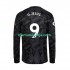 Camisola Arsenal Gabriel Jesus 9 Homem Equipamento Segundo 2022-2023 Manga Comprida